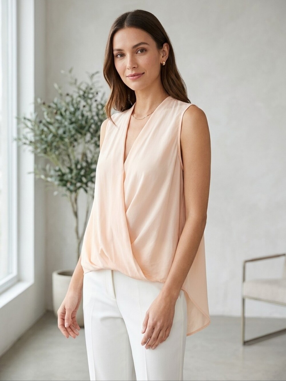 136. Rag & Bone 100% Silk Hi-low Blouse